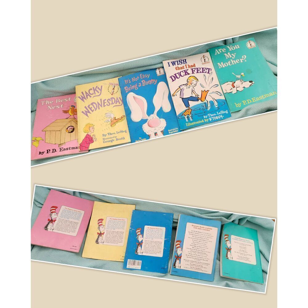 Dr. Seuss Vintage Paper Back Books Are You My Mother (1960). I Wish That I Had